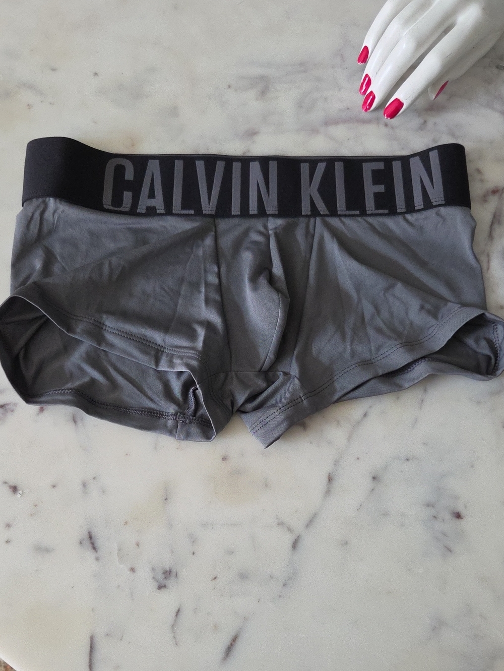 Calvin Klein Charcoal Gray Men's Trunk Briefs Sz S